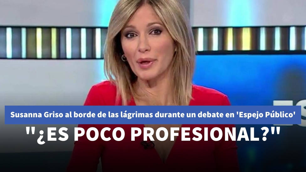 Susanna Griso, al borde de las lágrimas durante un debate en Espejo Público: ¿Es poco profesional?