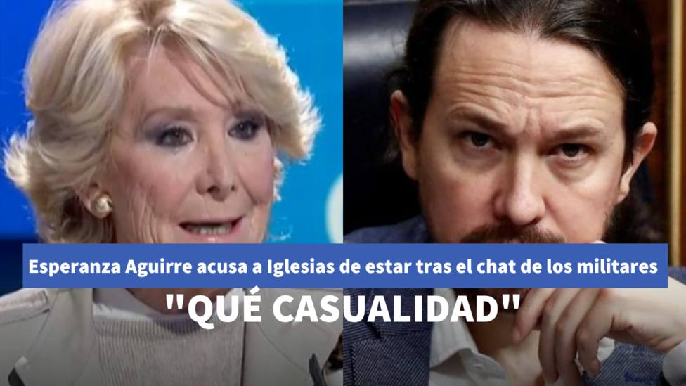 Esperanza Aguirre y Pablo Iglesias