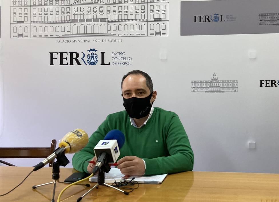 Germán Costoya en rueda de prensa. FOTO: Concello de Ferrol