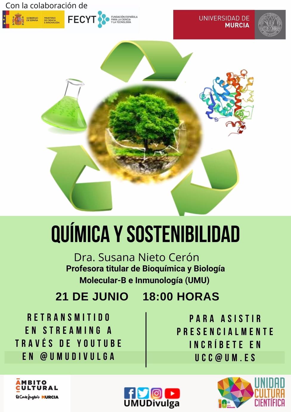 Una conferencia de la UMU y El Corte InglÃ©s resalta la importancia de la quÃ­mica sostenible