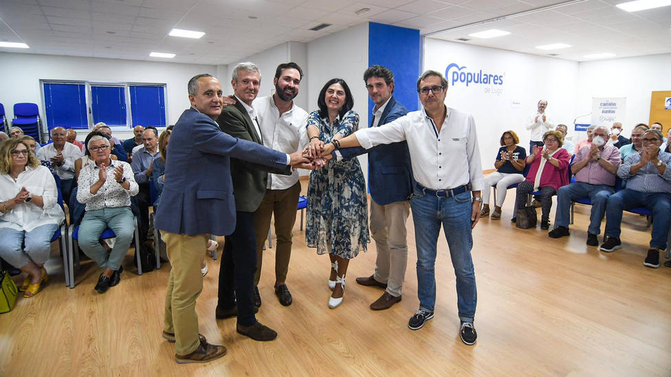 Junta directiva local del Partido Popular de Lugo, de la que Elena Candia salió como candidata a la alcaldía