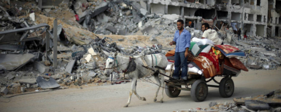 La tregua se cumple en la Franja de Gaza en la primera jornada de alto el fuego. REUTERS