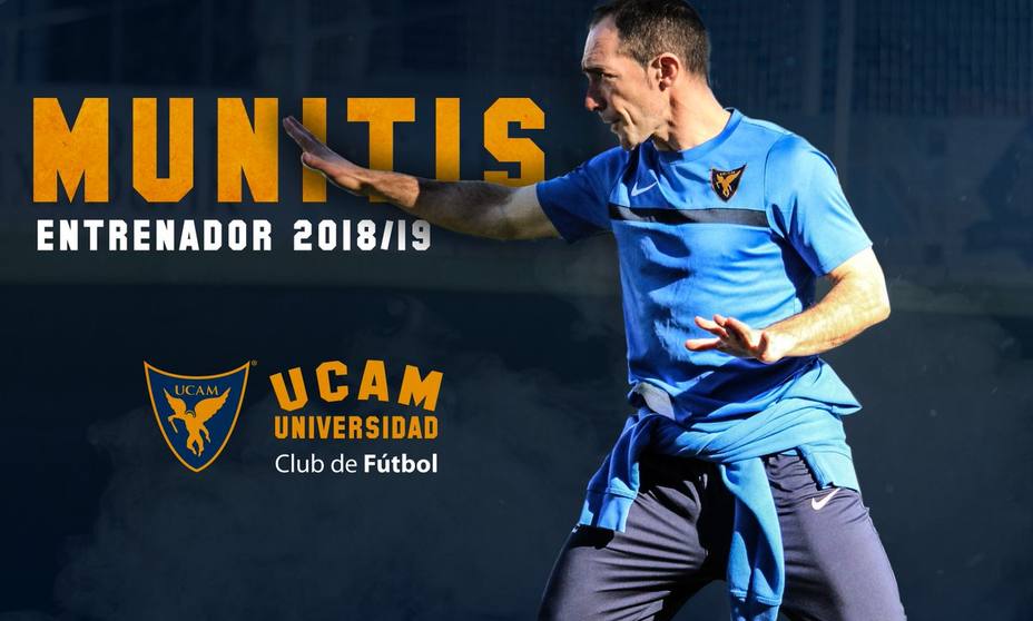 Pedro Munitis renueva su contrato con UCAM Murcia CF