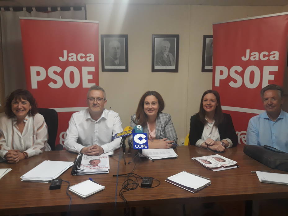 Rueda de prensa del PSOE de Jaca