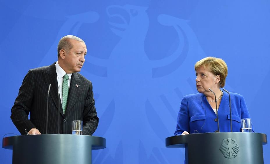 El presidente de Turquía, Recep Tayyip Erdogan, visita Alemania