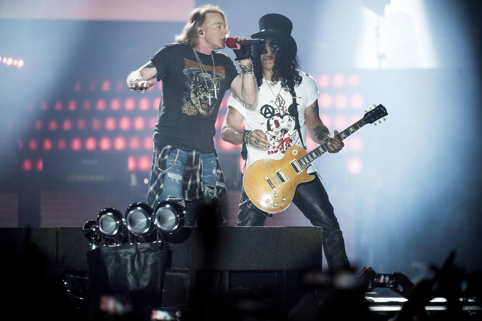 Guns N Roses en un concierto en Copenhague (Dinamarca)