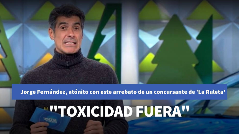 Jorge Fernández, atónito con este arrebato de un concursante de La Ruleta de la Suerte: Toxicidad fuera