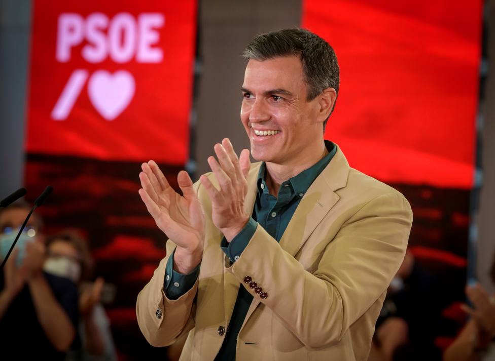 Pedro Sánchez en un acto del PSOE en Sevilla