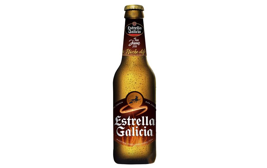 Botella de Estrella Galicia de San Juan