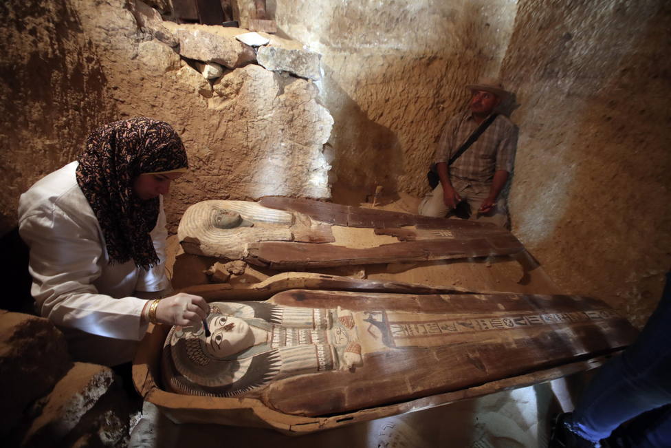 Part of an Old Kingdom cemetery discovered in Giza
