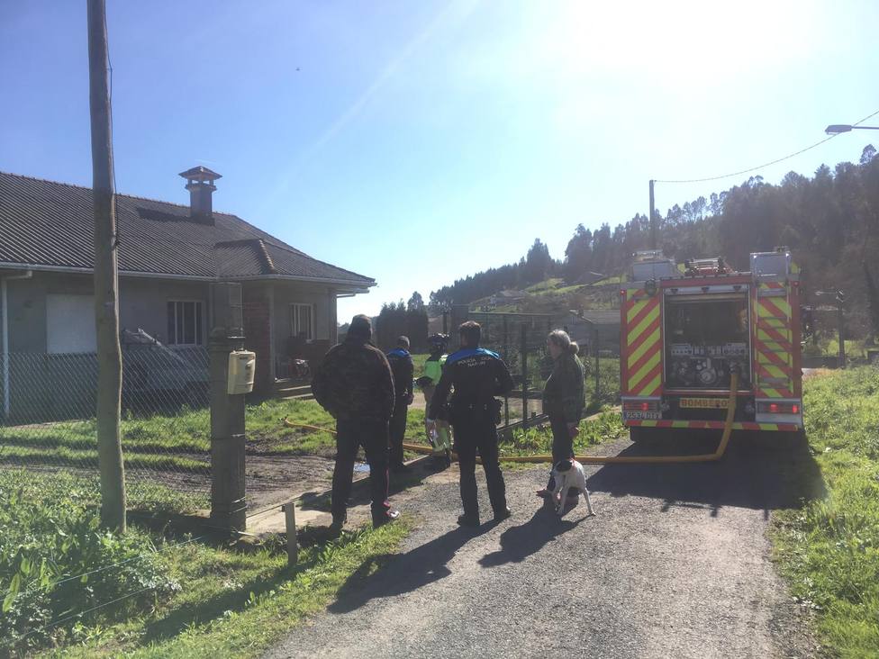 La vivivienda en la que se registró el incidente está situada en la parroquia de O Val - FOTO: SPEIS Narón