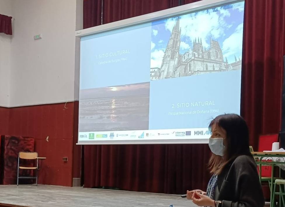 Los institutos acogen el programa divulgación de la candidatura de Ferrol a Patrimonio Mundial. FOTO: Concello