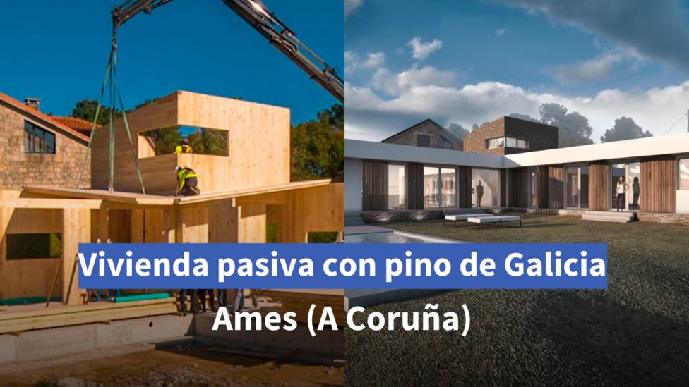 Así es la casa pasiva que se construye en Ames (A Coruña)