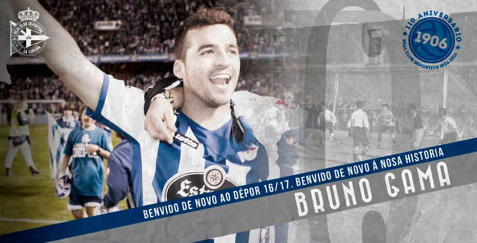 Bruno Gama regresa al Deportivo y firma por dos temporadas. @RCDeportivo.