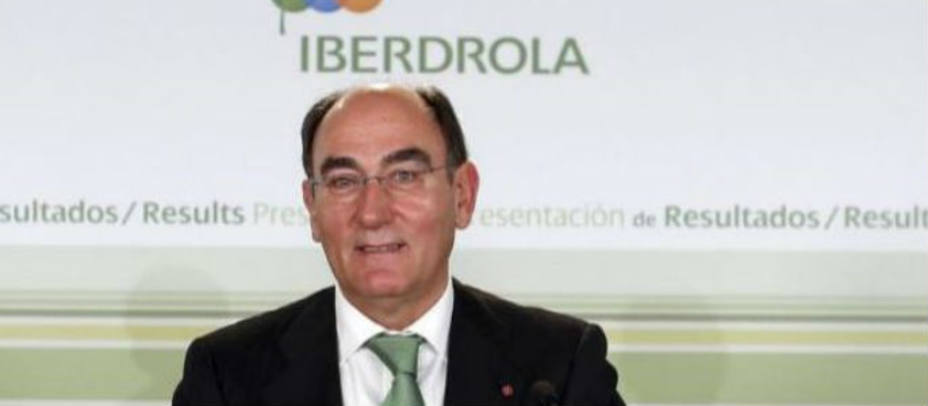 Ignacio Sánchez Galán, presidente de Iberdrola durante la rueda de prensa de resultados. Foto Iberdrola