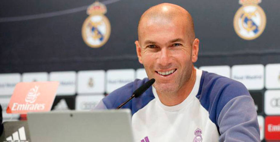 Zinedine Zidane espera que el domingo en el Pizjuán solo se hable de fútbol. Foto: Real Madrid.