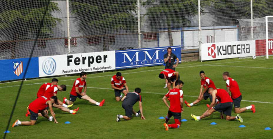 Simeone prepara el decisivo encuentro liguero ante el Levante. Foto: ATM.
