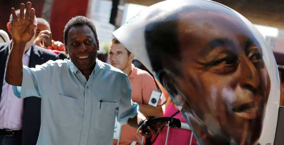 Pelé, en un acto en Brasil. (Reuters)