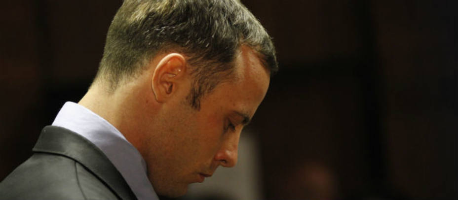 Oscar Pistorius, en un momento del juicio. Reuters.