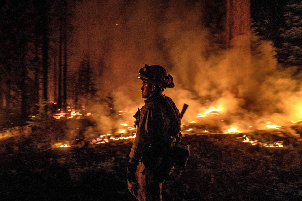 Foto de archivo de un incendio forestal