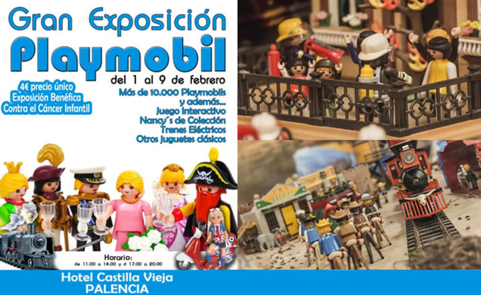 Llega a Palencia la Exposición Solidaria de Playmobils y Juguetes Clásicos contra el Cáncer Infantil