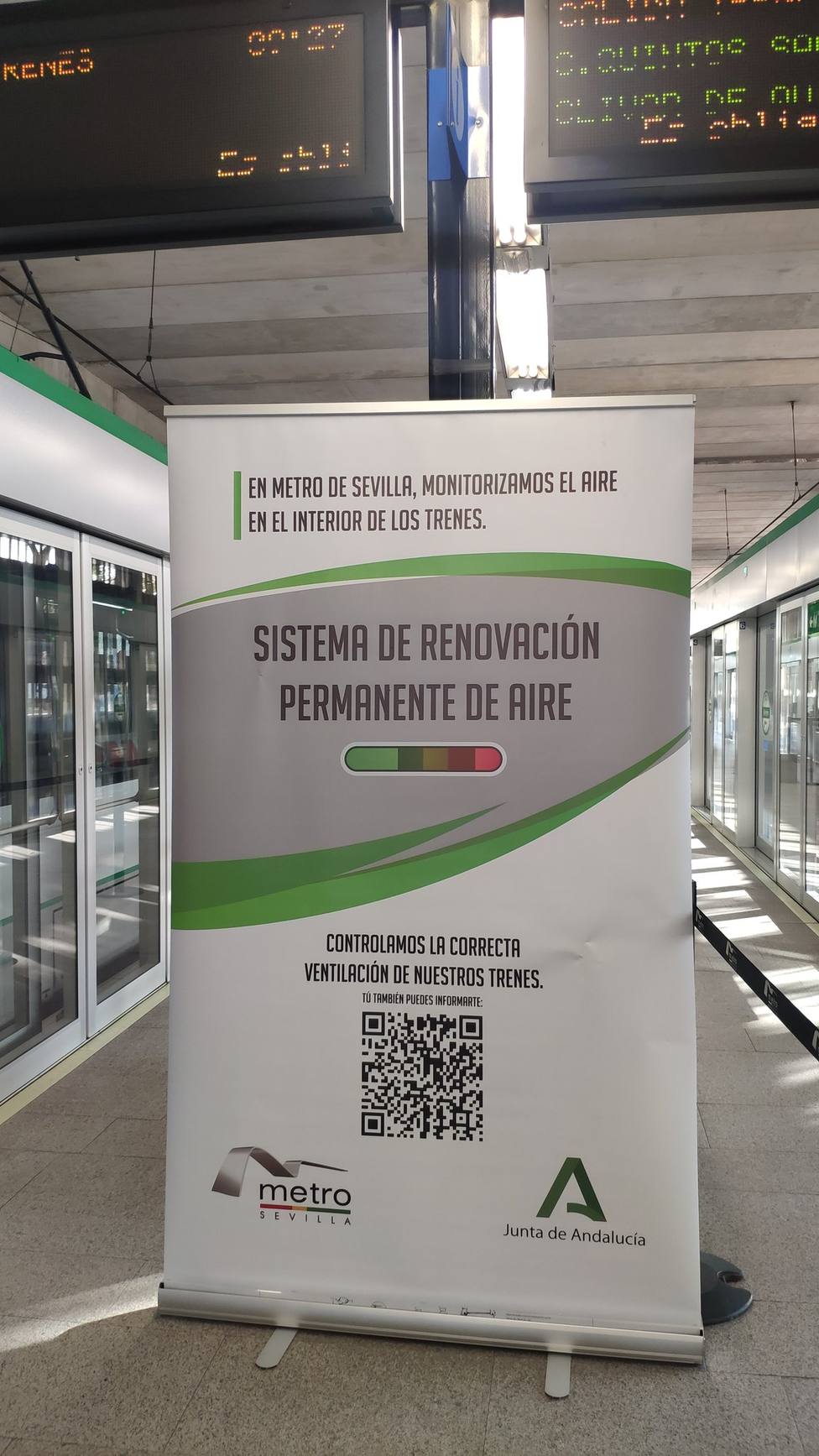 Calidad del aire del Metro de Sevilla