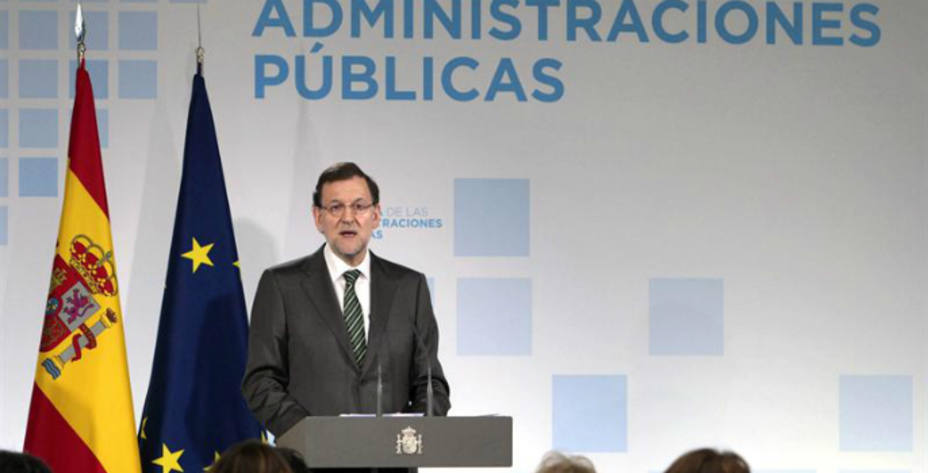 Mariano Rajoy durante la presentación de la reforma. EFE