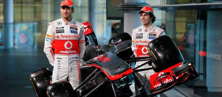 Jenson Button y Sergio Pérez, pilotos de Mclaren (Reuters)