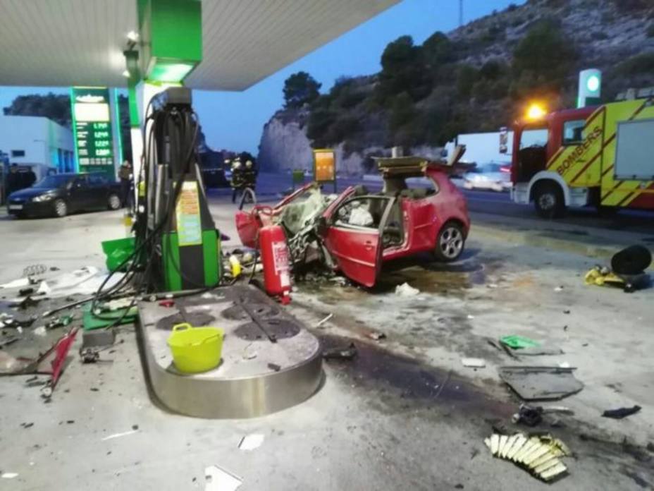 Un choque contra una gasolinera de Benicàssim, investigado como crimen machista