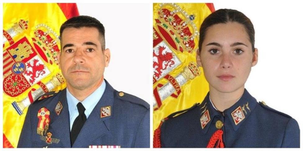 El comandante Melero y la alumna Rosa Almirón, fallecidos en el accidente de avión