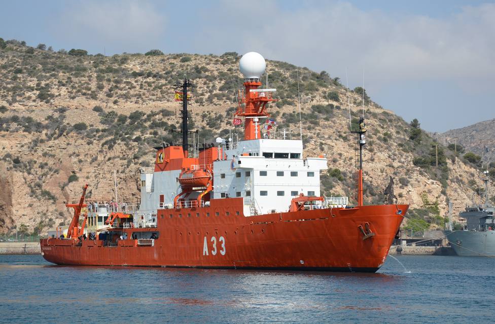 El Hespérides contribuirá al dispositivo de búsqueda de los restos del avión chileno siniestrado en el mar de Hoces