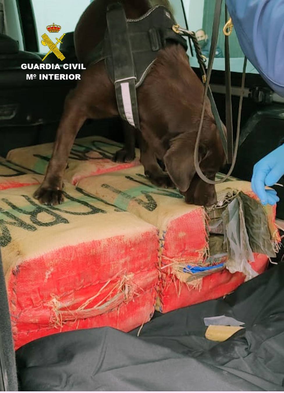 Detenido con 135 kilos de hachís en un vehículo al saltarse control en Puerto Lumbreras