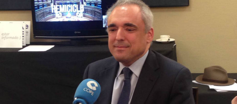 Rafael Simancas, diputado del PSOE, durante una entrevista a la Cadena COPE.
