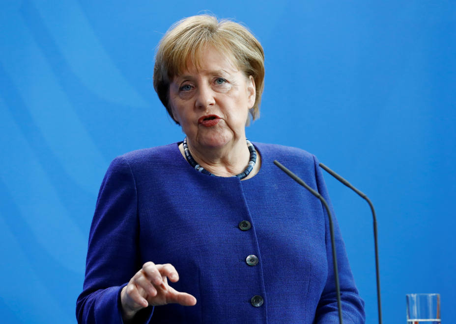 La canciller alemana Angela Merkel durante una rueda de prensa. REUTERS