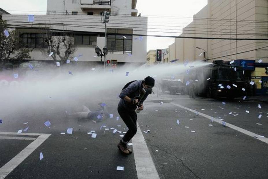 Disturbios en el 45 aniversario del golpe militar en Chile