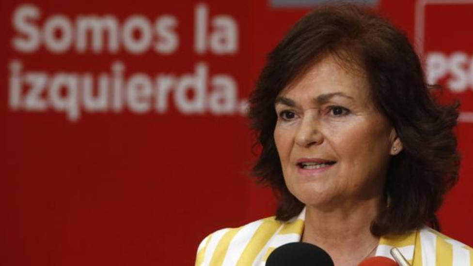 La vicepresidenta del Gobierno, Carmen Calvo