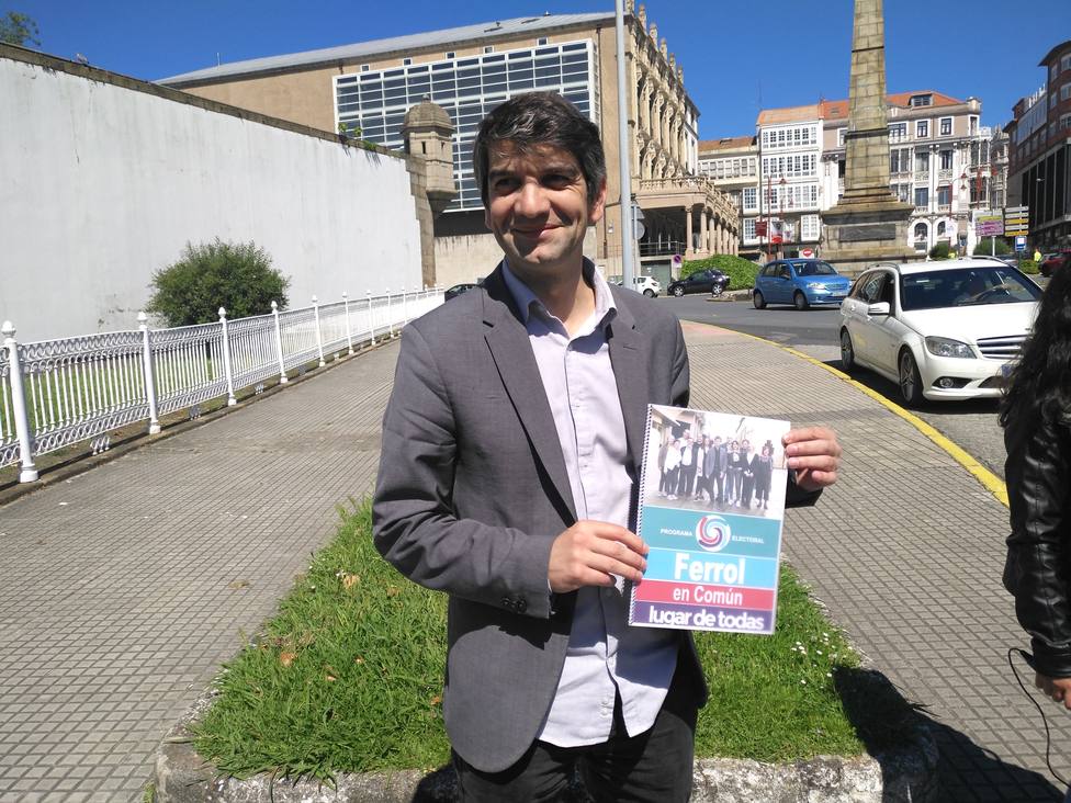 Jorge Suárez, candidato de Ferrol en Común a la Alcaldía de Ferrol