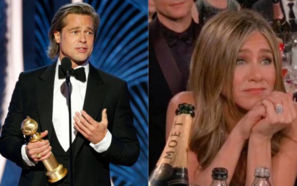 La cara de ternura de Jennifer Aniston mirando a Brad Pitt que ha desatado los rumores de reconciliación