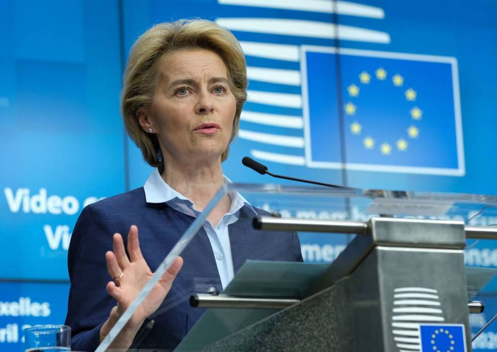 La presidenta de la Comisión Europea, Ursula Von Der Leyen