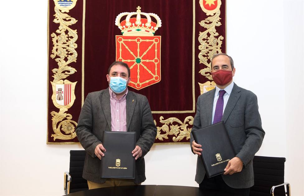 El Parlamento foral renueva su convenio de colaboración con la Universidad de Navarra para el año 2021