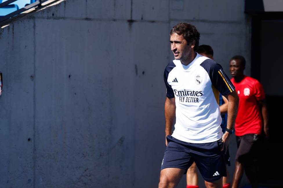 Raúl González Blanco durante un partido con el Real Madrid Castilla