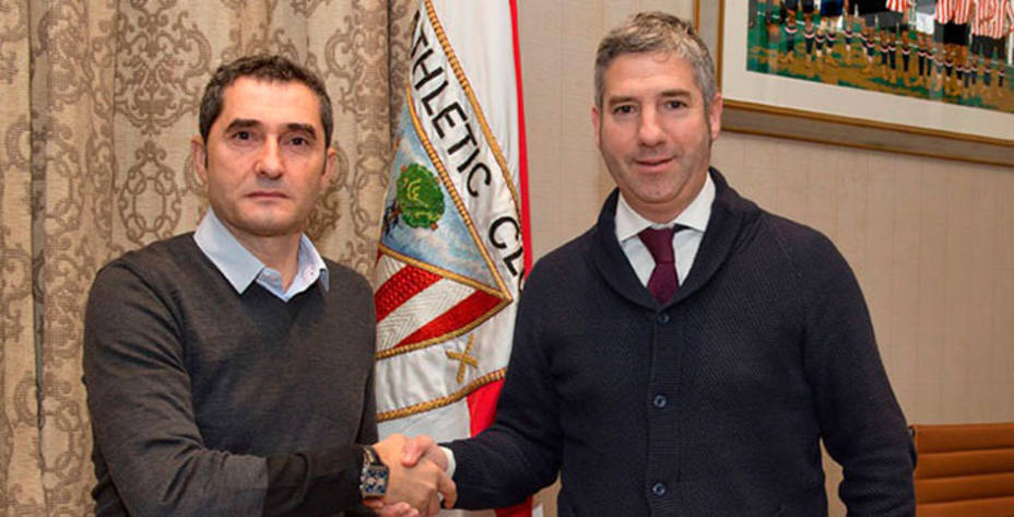 Ernesto Valverde amplió una temporada su contrato con el Athletic. Foto: Athletic de Bilbao.