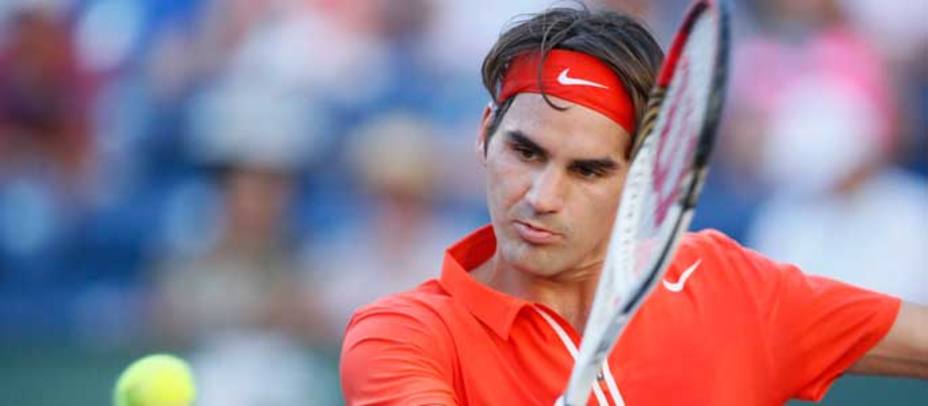 Roger Federer, durante su partido en Indian Wells (Reuters)