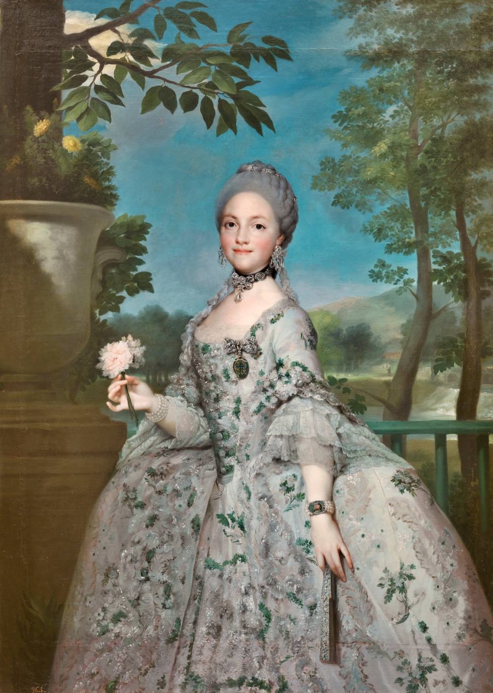 María Luisa de Parma, Princesa de Asturias. Obra de Mengs (1765)