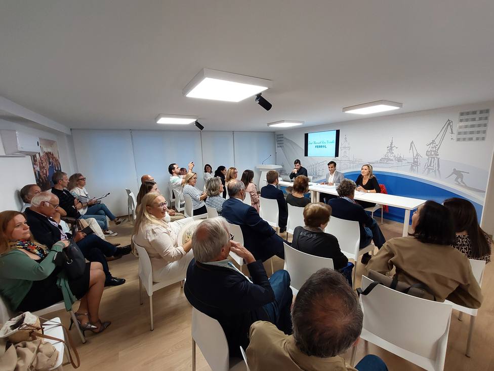 Reunión del Comité ejecutivo del PP de Ferrol este lunes - FOTO: PP de Ferrol
