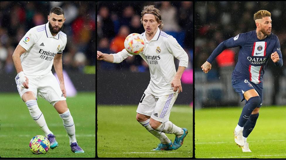 Benzema, Modric y Ramos