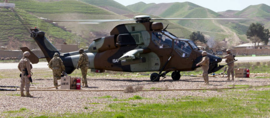 Helicóptero Tigre en Afganistán. Ministerio de Defensa