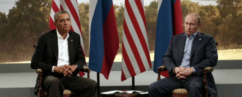 Las relaciones entre Obama y Putin no son buenas como refleja el rostro de ambos mandatarios. REUTERS
