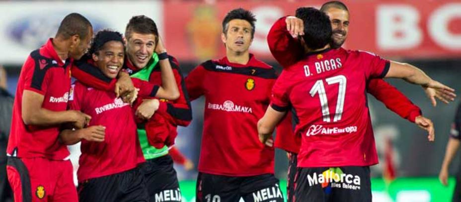 Giovanni celebra el gol ante el Celta en el último minuto de partido (EFE)