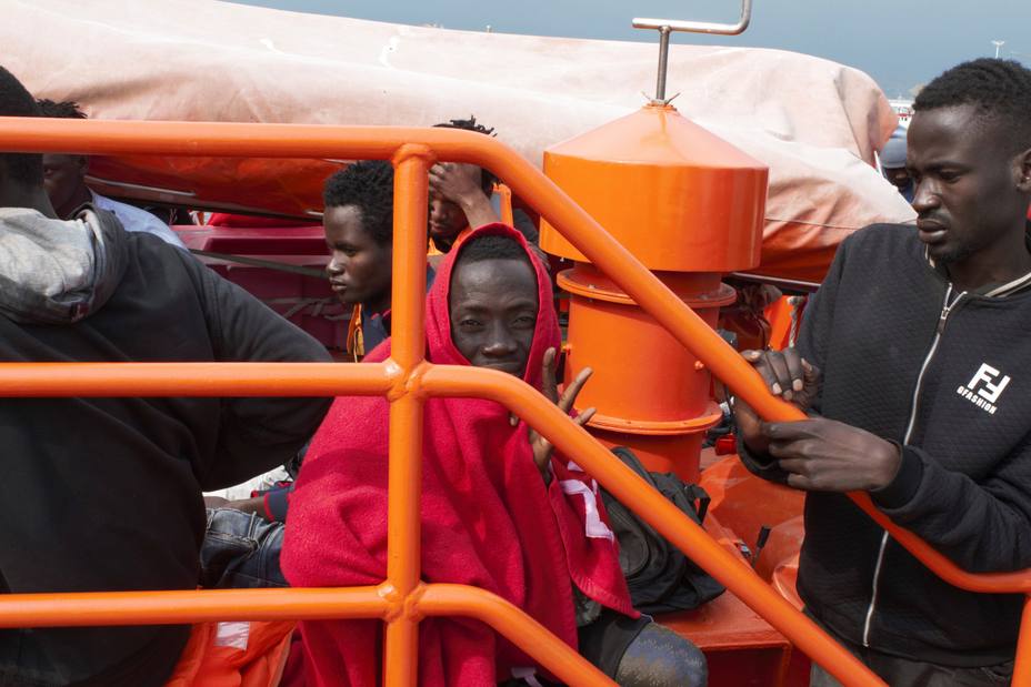 121 inmigrantes rescatados este sábado por Salvamento Marítimo en el Mediterráneo